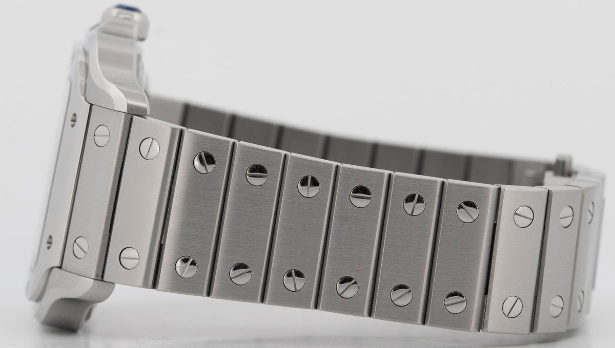 2026 Cartier Santos de Cartier Medium 4075 / WSSA0029 White 35.1mm Box Papers