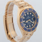2024 PAPERS Rolex Submariner Date BLUE 18K Yellow Gold 41mm 126618 LB Watch BOX