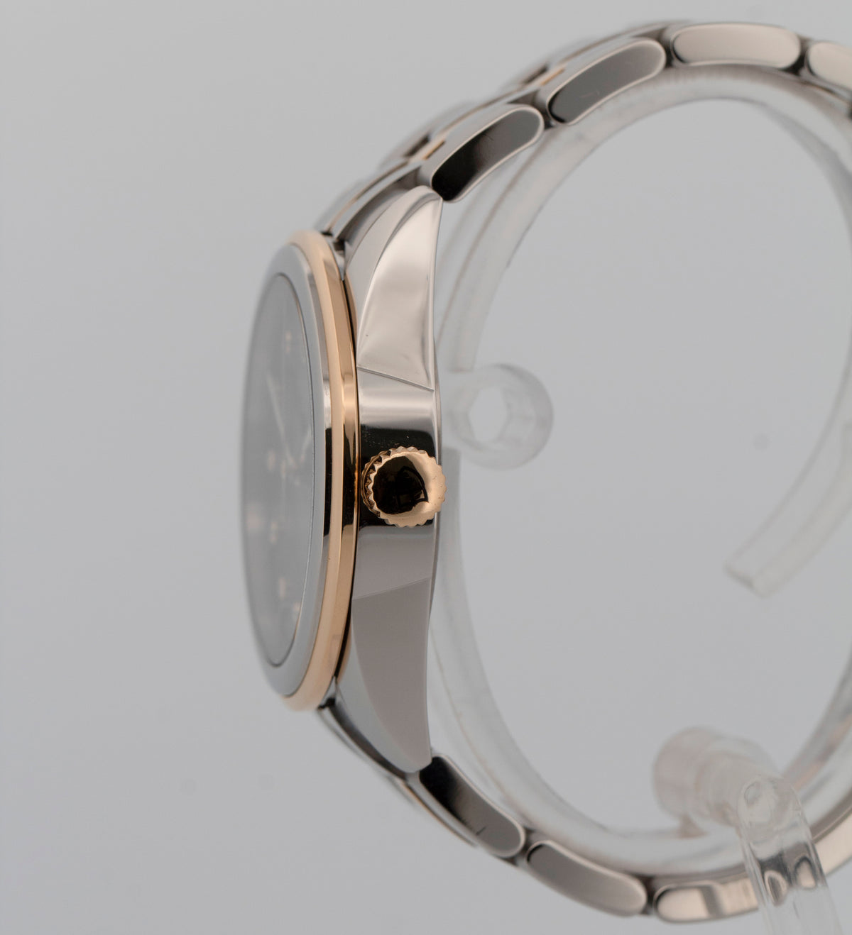 Tudor Glamour Date 55003 Black Diamond Two-Tone Yellow Gold Steel 36mm Watch