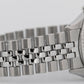 Rolex DateJust 36mm Silver Stainless Steel Engine Turned Jubilee Watch 1603