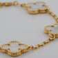 2018 Van Cleef & Arpels Alhambra 5 Motif MOP 18K Yellow Gold Bracelet Box Papers