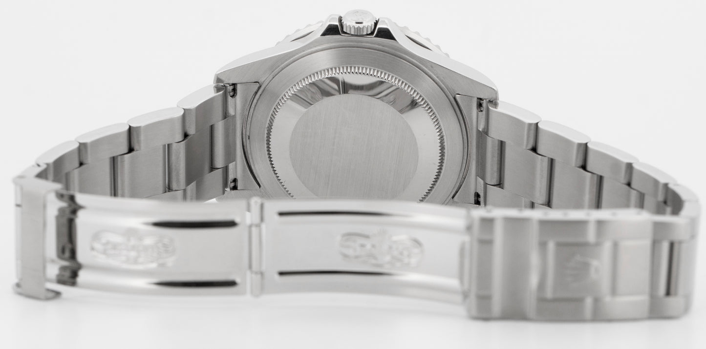 Rolex GMT-Master II 40mm PEPSI Red Blue Stainless Steel NO-HOLES 16710 Watch