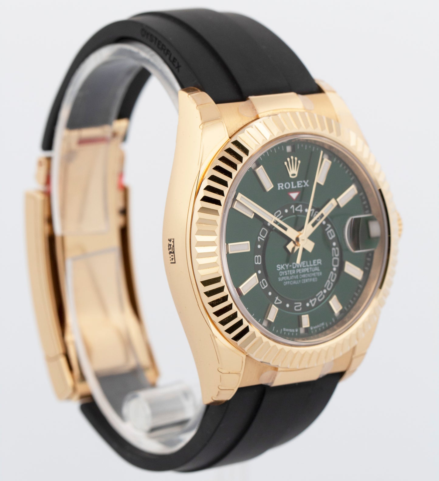 NEW 2026 PAPERS Rolex Sky-Dweller GREEN 18K Yellow Gold 42mm 336238 Watch BOX