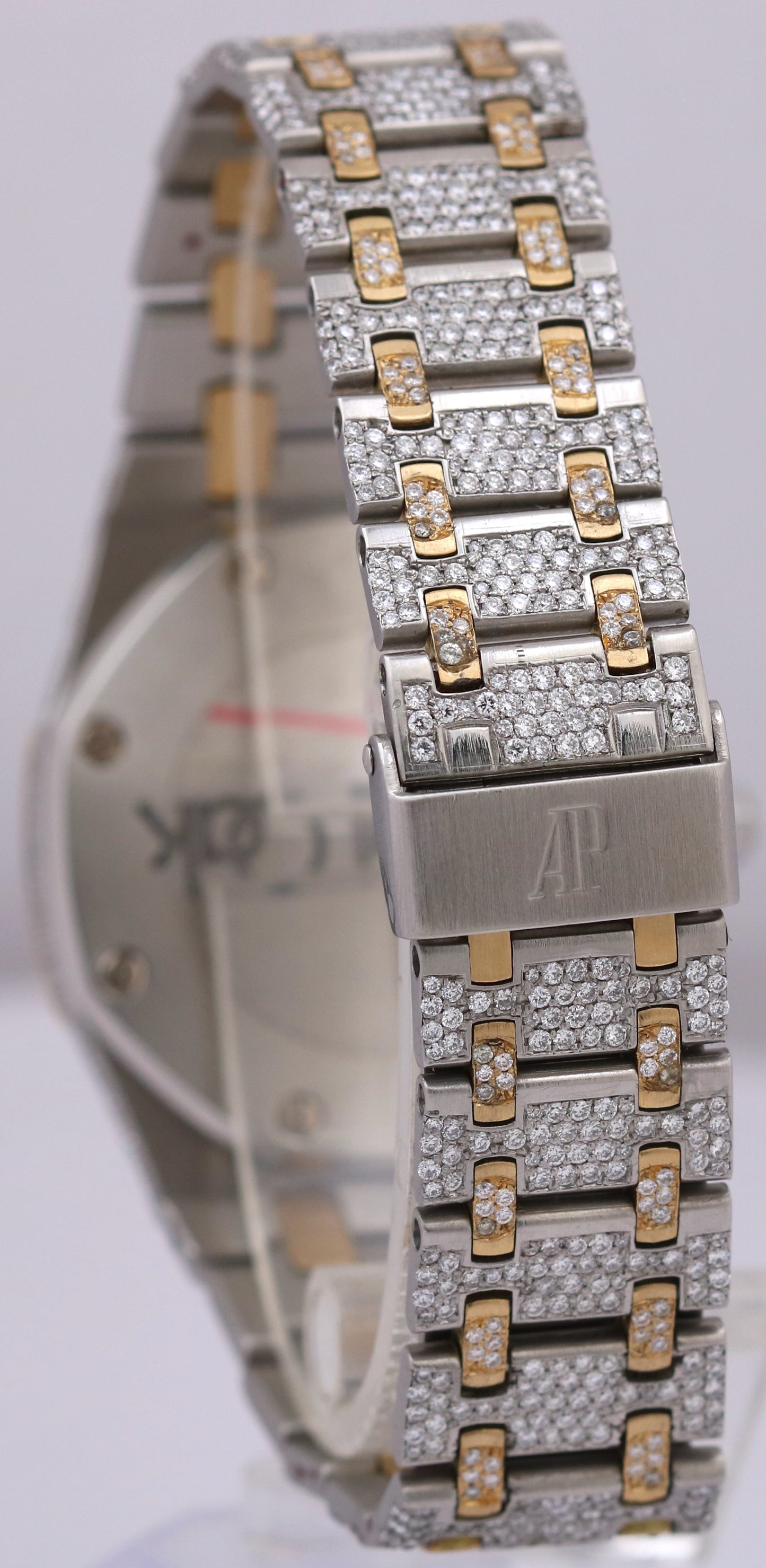 Audemars Piguet Royal Oak PAVE DIAMOND Two-Tone 18K Gold Steel 35mm 14100SA