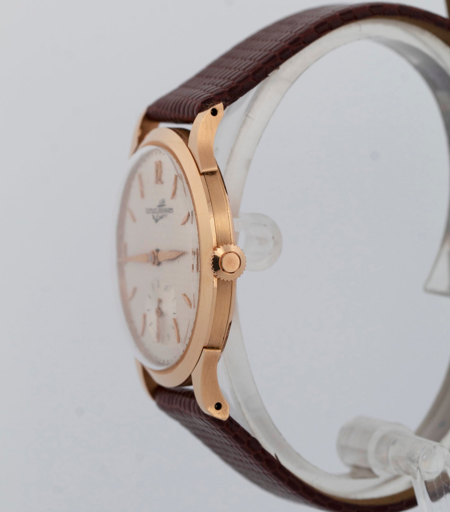 Vintage Ulysse Nardin 18K Rose Gold 34mm Manual Wind Dress Watch