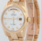 Rolex Day-Date Mother of Pearl 18K Yellow Gold OYSTER BRACELET 36mm Watch 118208