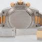 PAPERS Rolex Daytona Cosmograph BLUE RACING 18K Yellow Gold Two-Tone 116523 BOX