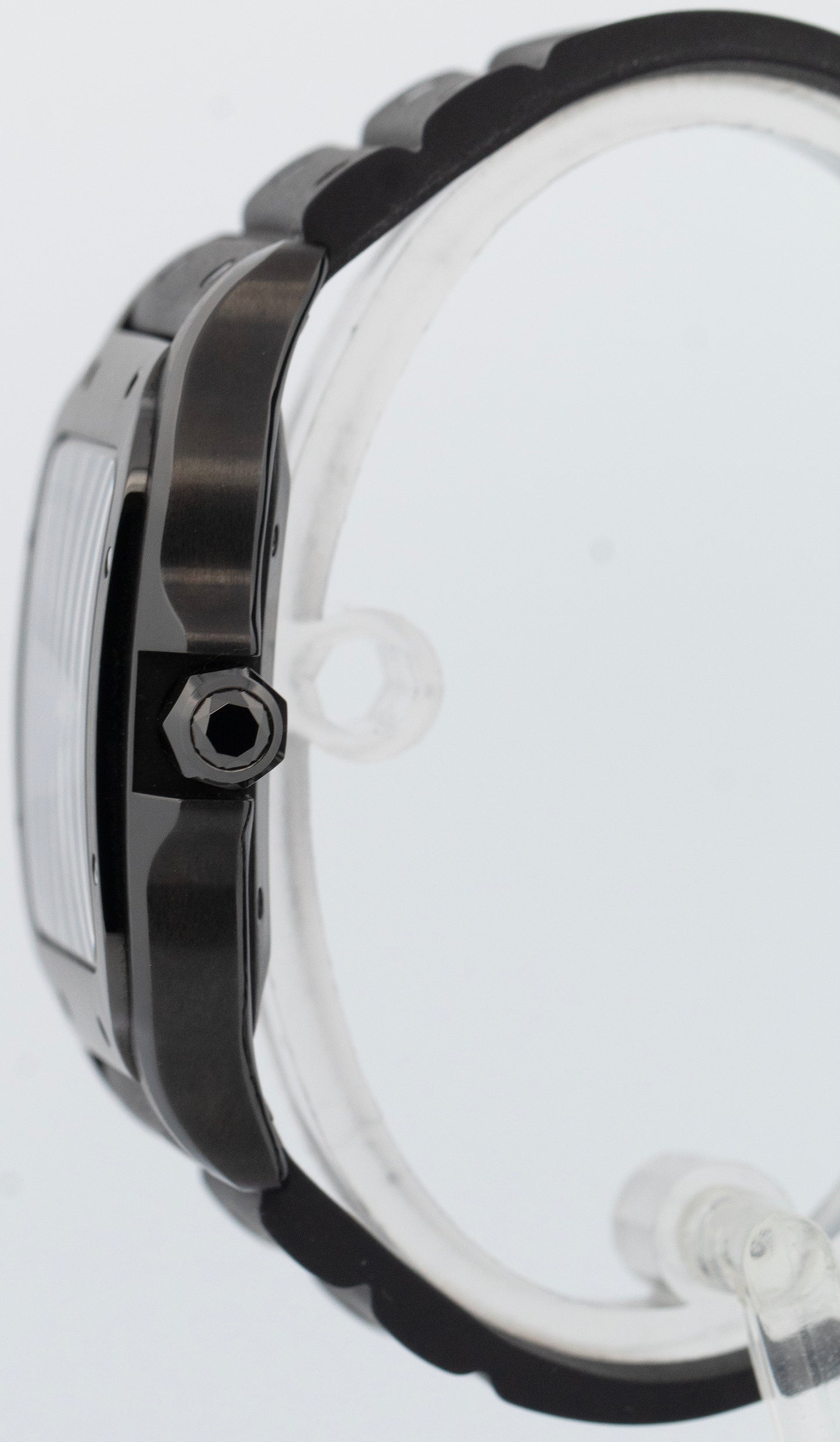 PAPERS Cartier Santos 39.8mm ADLC Black Stainless Steel 4072 Watch WSSA0039 BOX