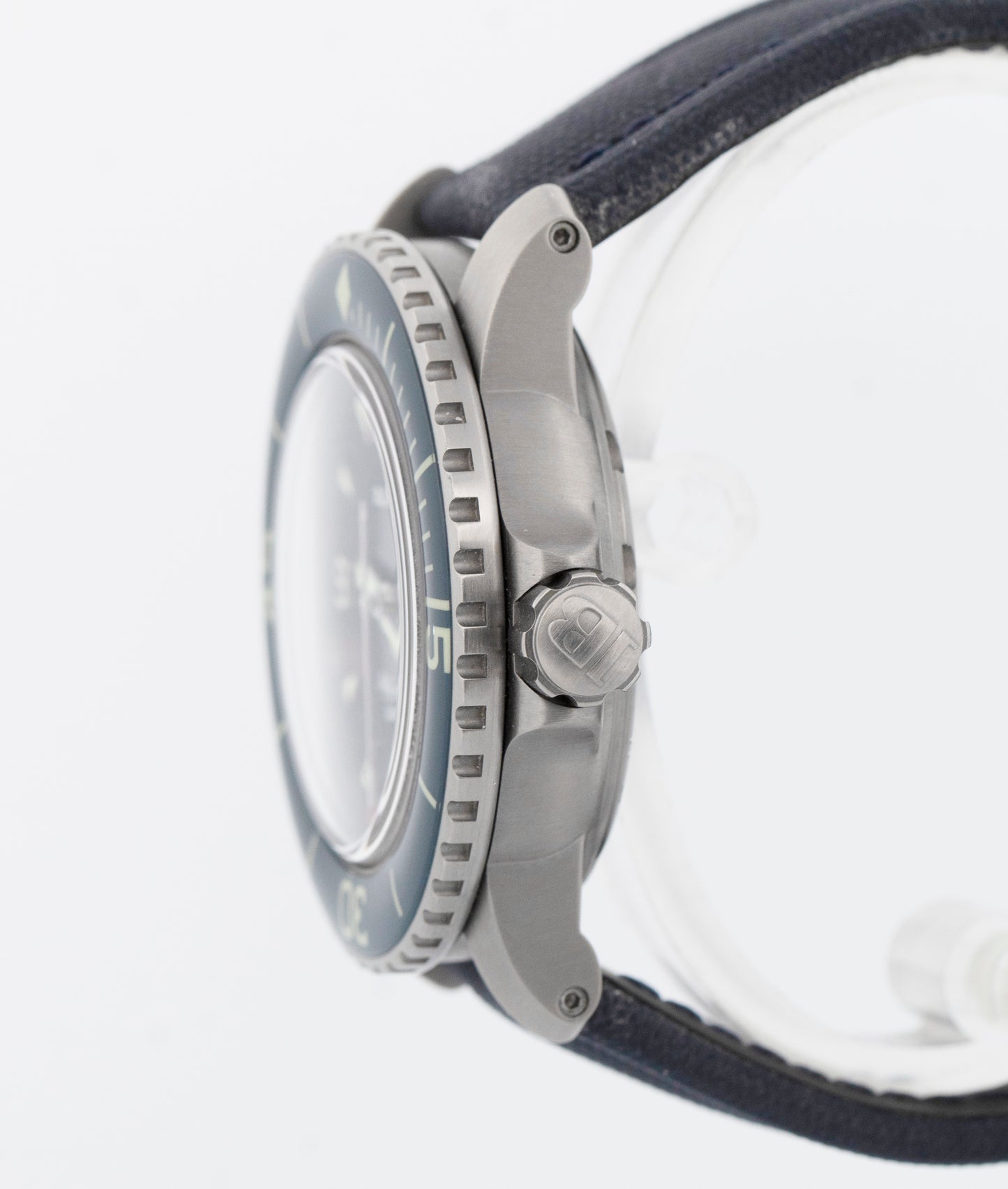 PAPERS Blancpain Fifty Fathoms Titanium Blue Watch 42mm 5010 12B40 O52B BOX