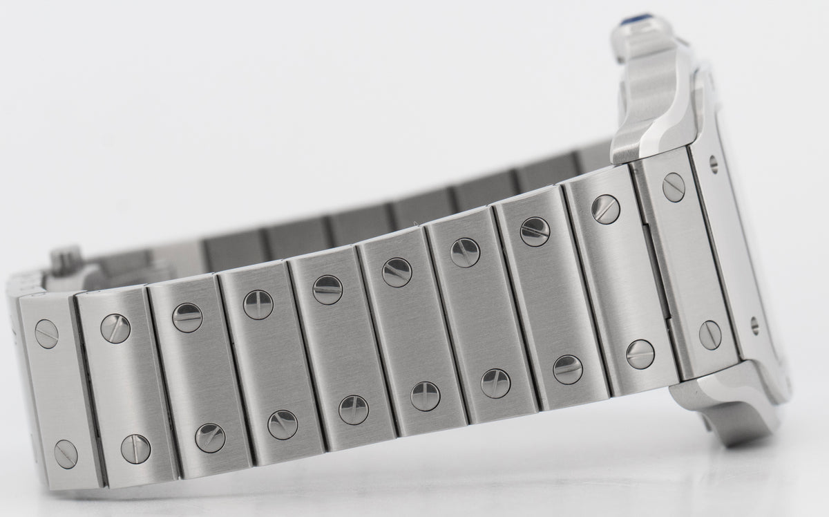 2026 Cartier Santos de Cartier Medium 4075 / WSSA0029 White 35.1mm Box Papers