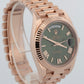 Rolex Day-Date 40 President 228235 Olive 18K Rose Gold 40mm Watch Box Papers