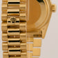 1986 Rolex Day-Date President 18038 White Roman 18K Gold RSC 36mm Box Papers
