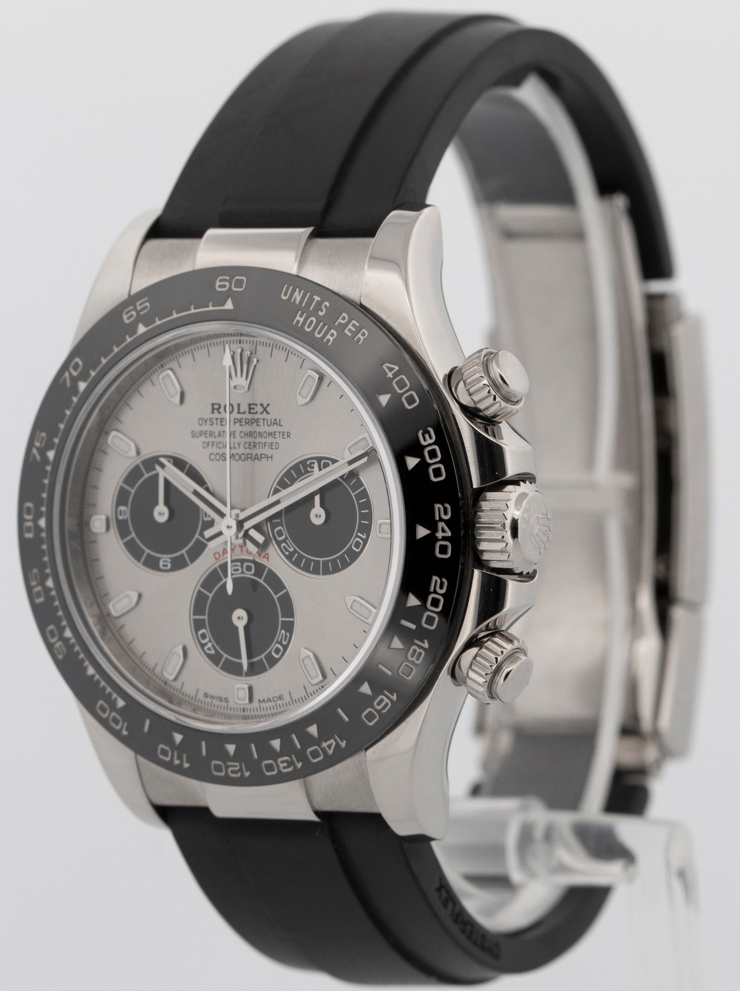 2021 Rolex Daytona Cosmograph 116519 Silver 18K White Gold 40mm Watch Box Papers