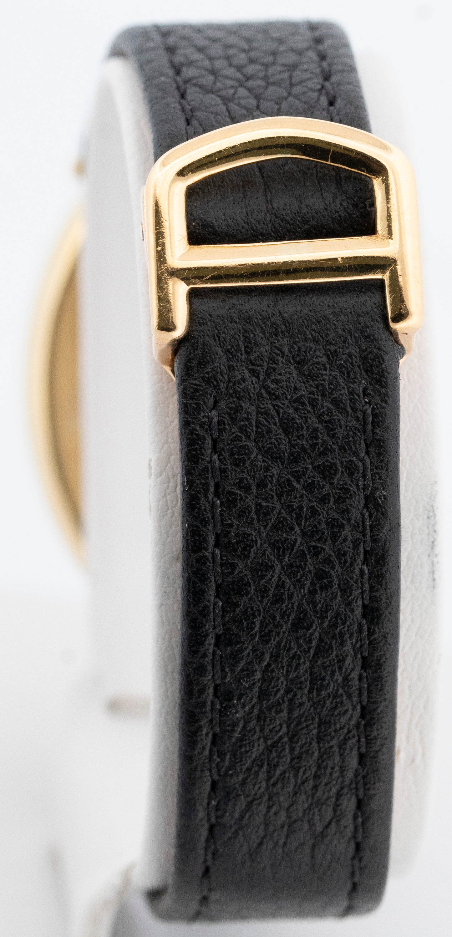 2025 Service Cartier Baignoire 18K Yellow Gold 22mm White Roman Watch 7743-1