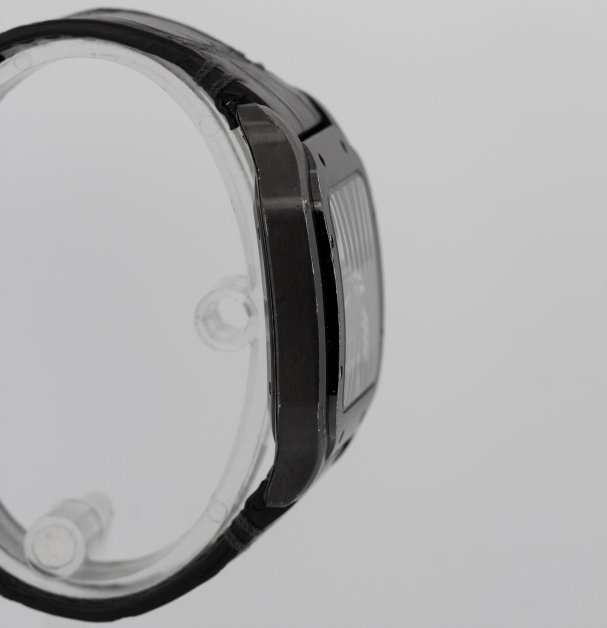 Cartier Santos 4072 / WSSA0039 Black ALDC Steel 39.8mm Watch Box Papers