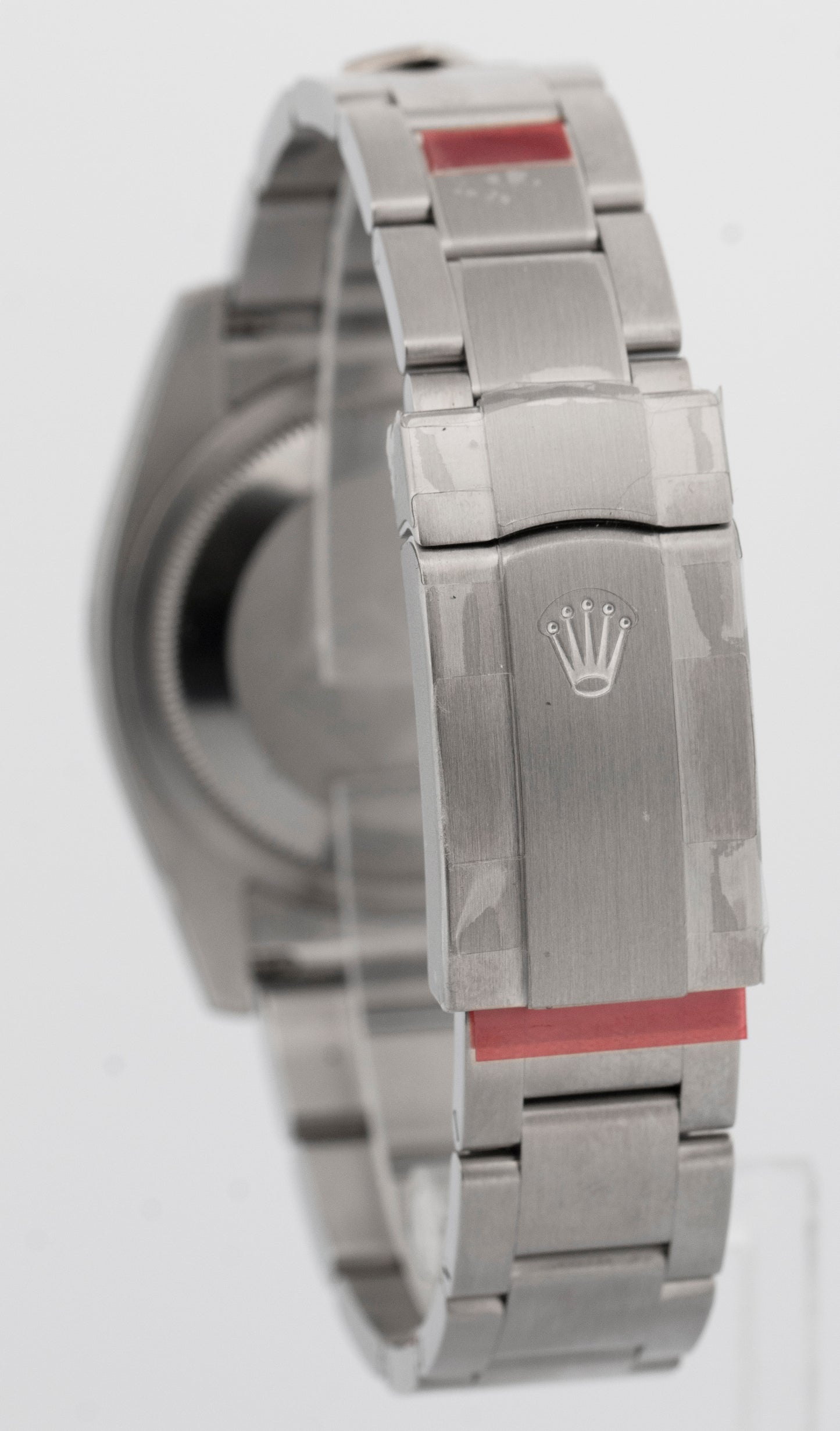 DOMINOS 2015 PAPERS NOS STICKERED Rolex Oyster Perpetual Silver 36mm 116000 BOX