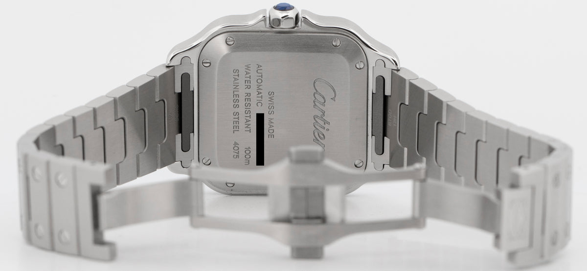 2026 Cartier Santos de Cartier Medium 4075 / WSSA0029 White 35.1mm Box Papers