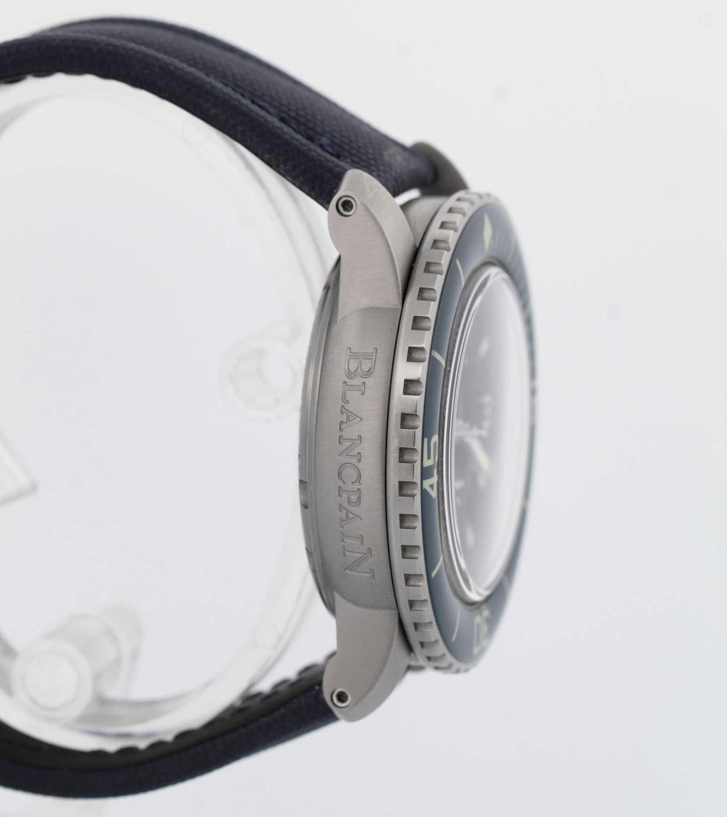 PAPERS Blancpain Fifty Fathoms Titanium Blue Watch 42mm 5010 12B40 O52B BOX