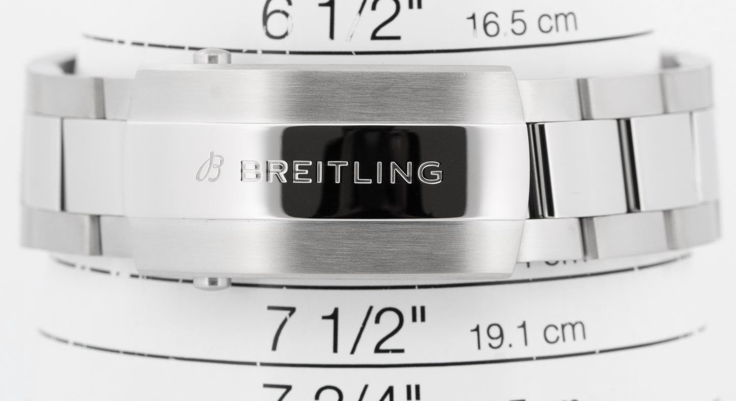 PAPERS Breitling SuperOcean 42mm Black Steel Automatic Watch A17375 Watch BOX