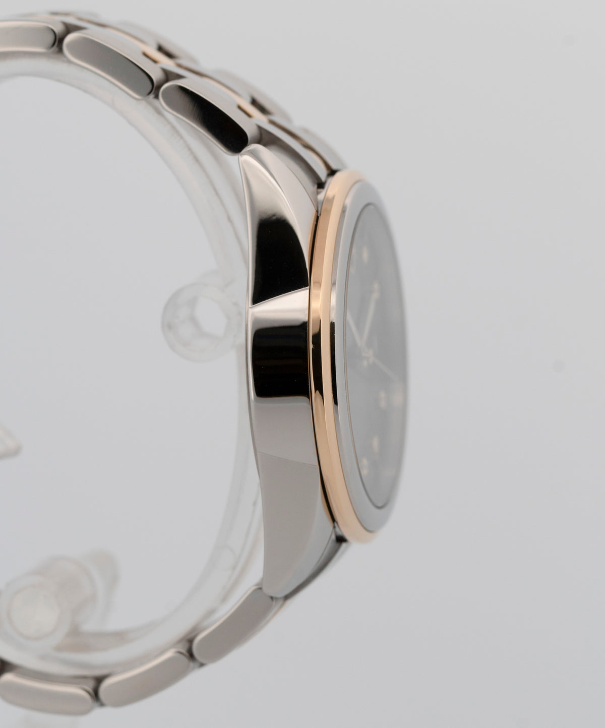 Tudor Glamour Date 55003 Black Diamond Two-Tone Yellow Gold Steel 36mm Watch