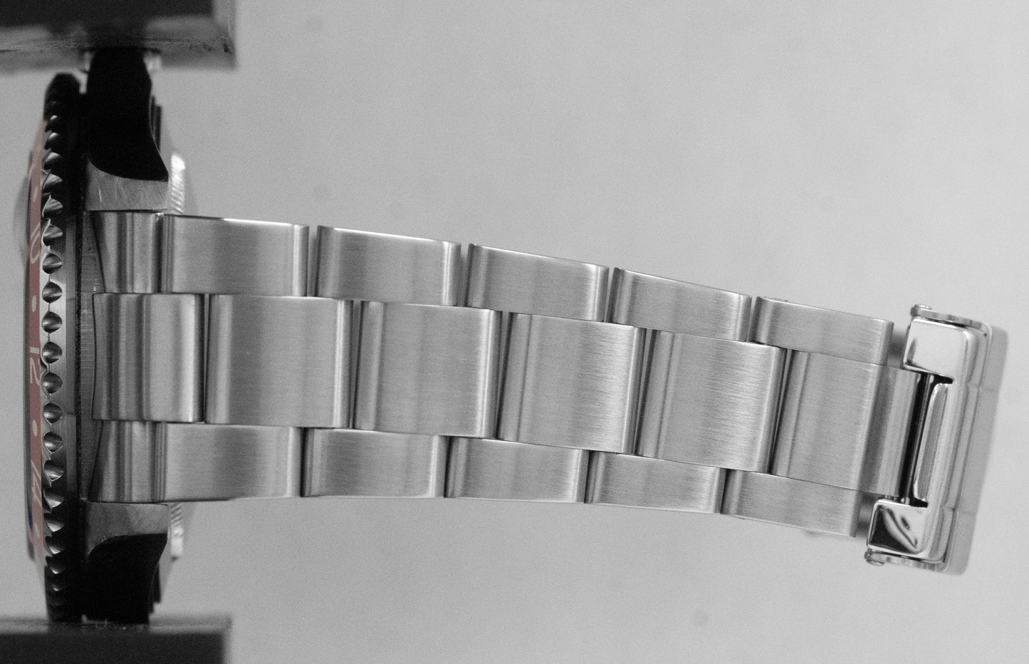 Rolex GMT-Master II 40mm PEPSI Red Blue Stainless Steel NO-HOLES 16710 Watch