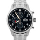 PAPERS IWC Pilot Le Petit Prince BLUE 43mm Steel Chronograph IW377717 BOX