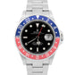 PAPERS UNPOLISHED Rolex GMT-Master II PEPSI Red Blue Steel NO-HOLES 16710 BOX