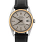 Rolex DateJust 36mm Two-Tone Steel Yellow Gold Silver Leather 16013 Watch