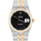 MINT Rolex Oysterquartz DateJust 36mm Black Two-Tone 18K Yellow Gold Watch 17013