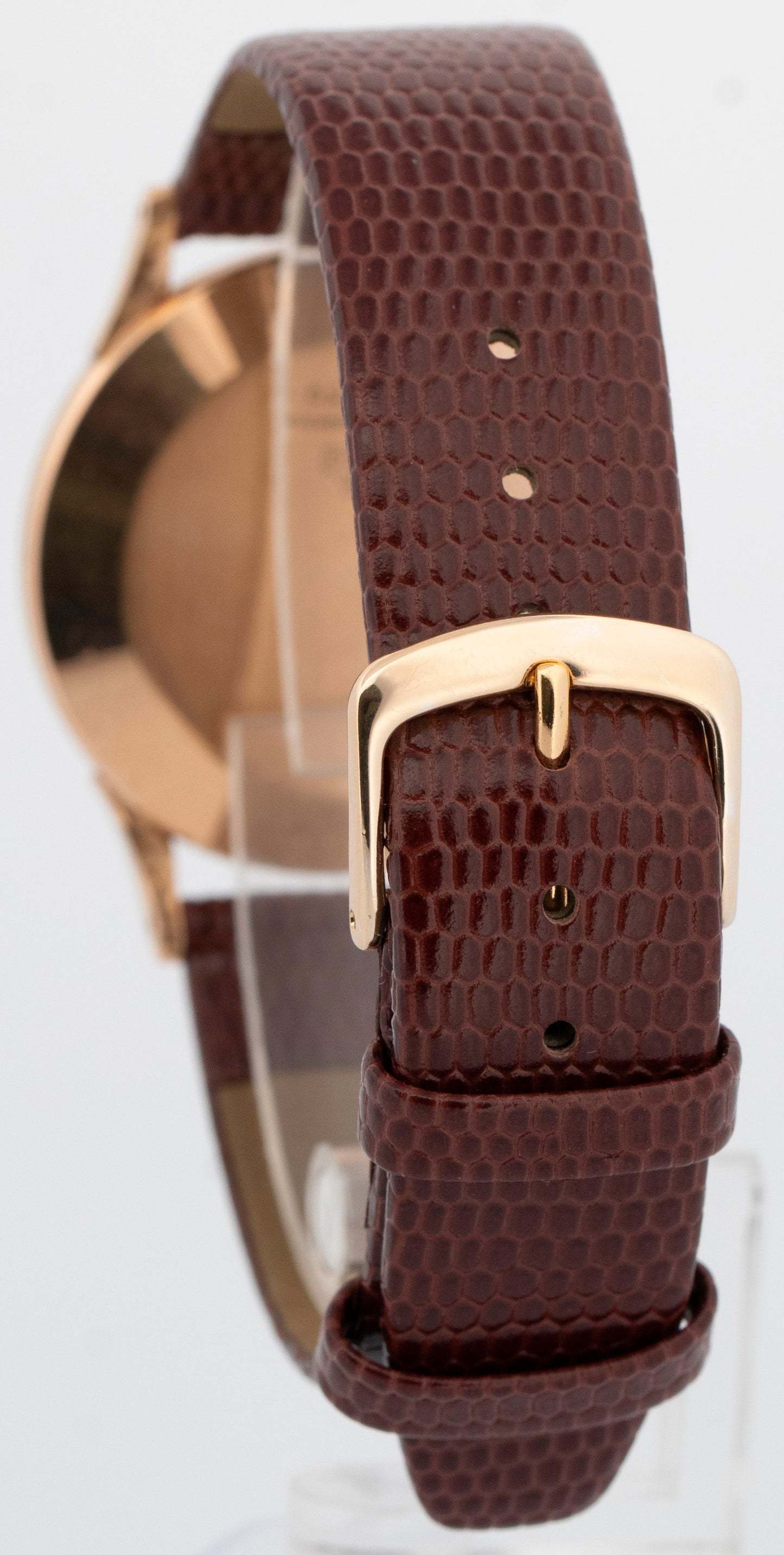 Vintage Ulysse Nardin 18K Rose Gold 34mm Manual Wind Dress Watch