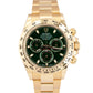 2023 NEW PAPERS Rolex Daytona Cosmograph GREEN 40mm 18K Yellow Watch 116508 BOX