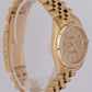 MINT Rolex DateJust President 31mm Champagne 18K Yellow Gold Fluted 68278 Watch