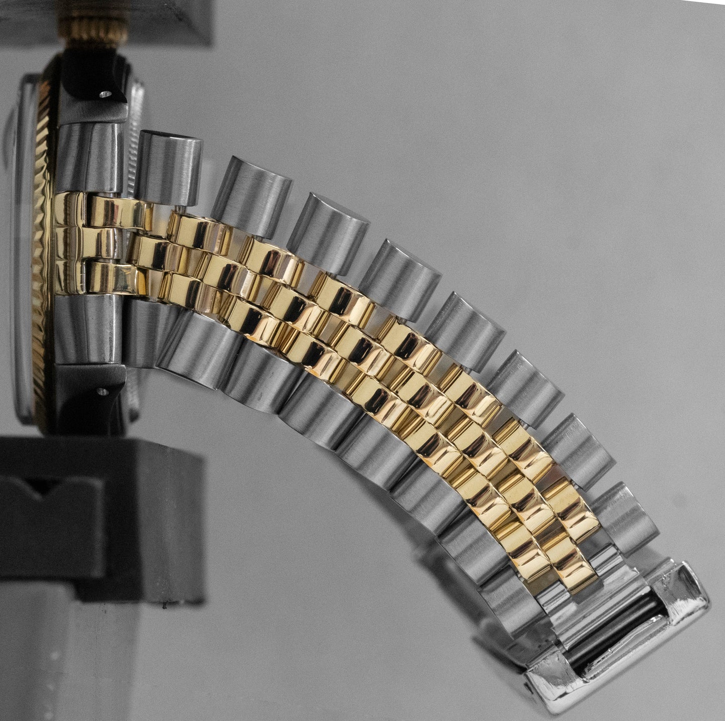 Rolex DateJust 36mm Champagne LINEN Two-Tone 14K Yellow Gold Steel Watch 16013