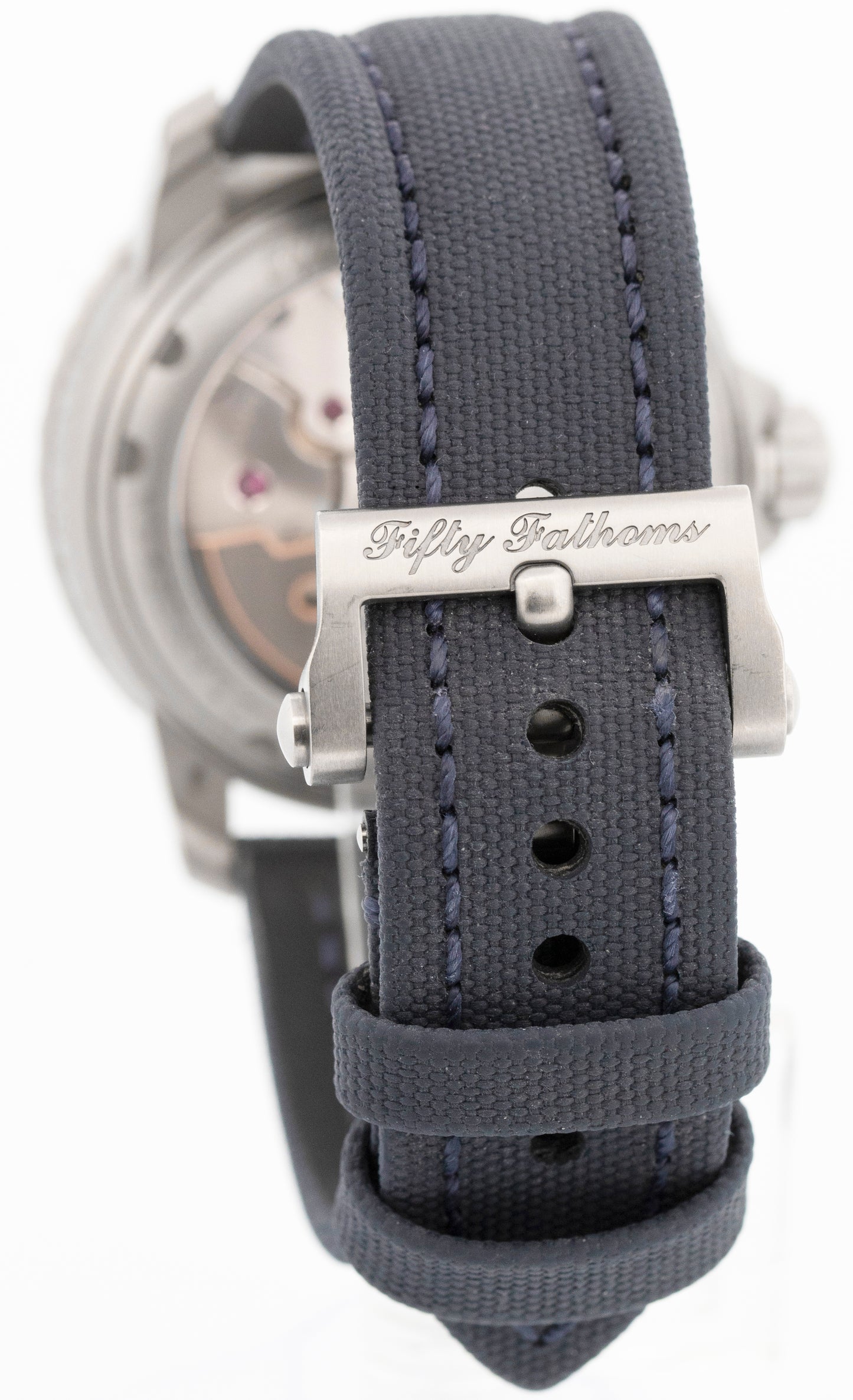 PAPERS Blancpain Fifty Fathoms Titanium Blue Watch 42mm 5010 12B40 O52B BOX