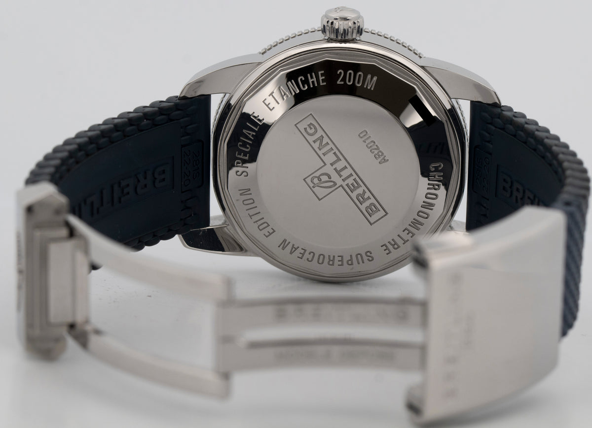 2021 Breitling Superocean Heritage B20 Automatic 42 AB2010 Blue 42mm Papers