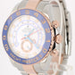 Rolex Yacht-Master II 44mm BLUE HANDS Two-Tone 18K Rose Gold Steel 116681 Watch