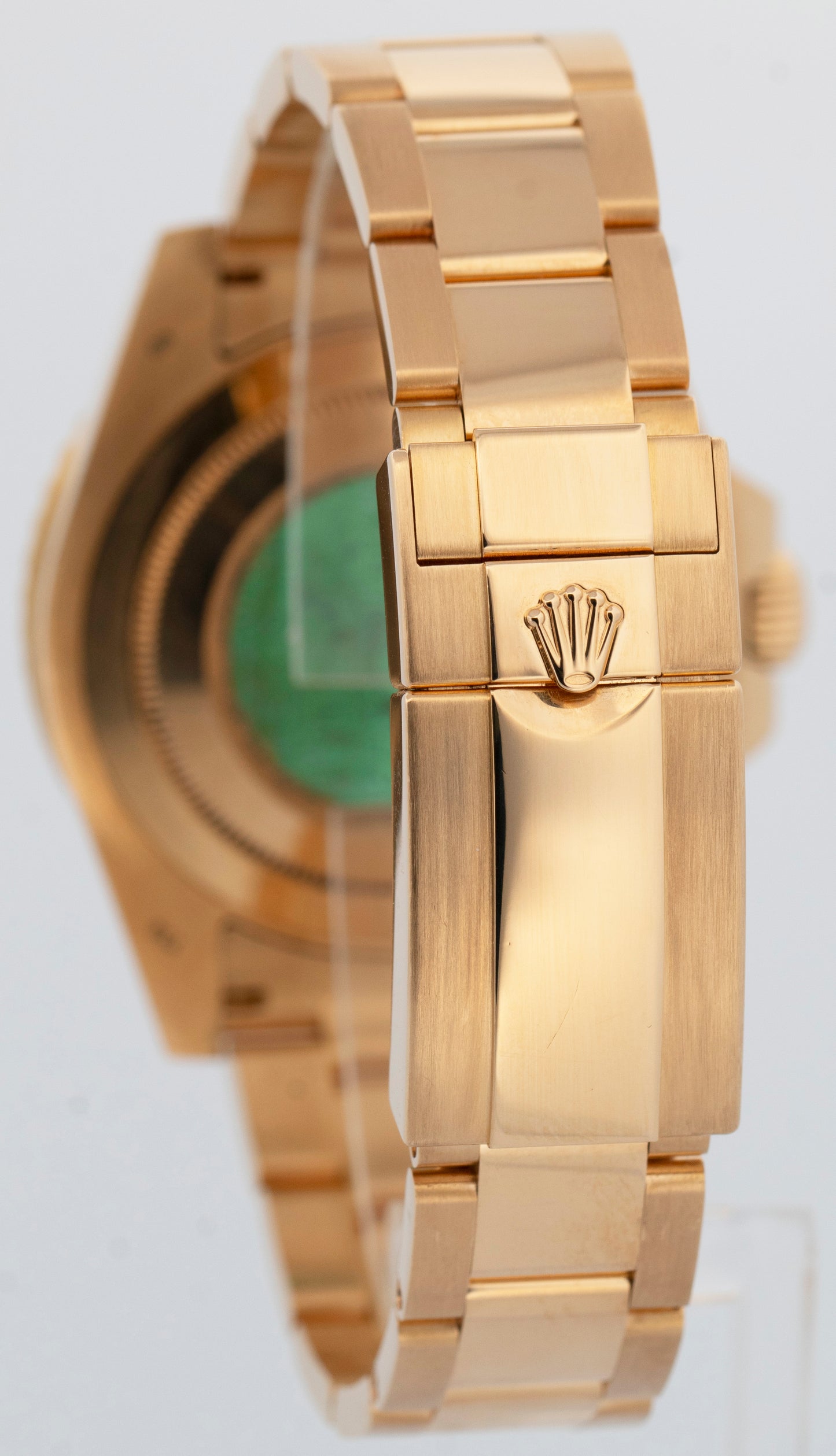 PAPERS Rolex GMT-Master II GREEN 18K Yellow Gold Oyster 40mm 116718 Watch BOX