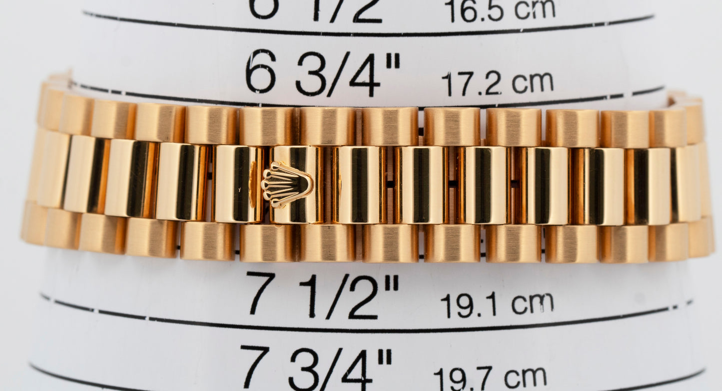 2020 RSC Rolex Day-Date President SILVER 18K Yellow Gold 36mm 18238 Watch BOX