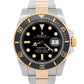 PAPERS Rolex Submariner BLACK 40mm Ceramic 18K Gold Two-Tone Steel 116613 LN BOX