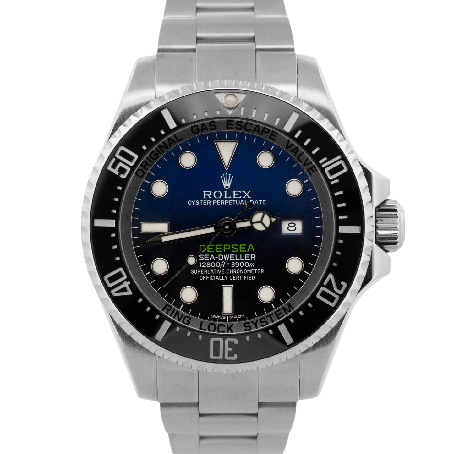 2013 PAPERS Rolex Deepsea Sea-Dweller James Cameron Blue Steel 44mm 116660 Watch