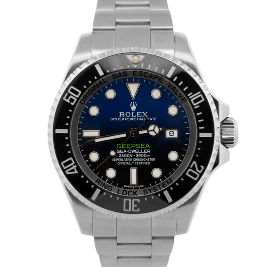 2013 PAPERS Rolex Deepsea Sea-Dweller James Cameron Blue Steel 44mm 116660 Watch