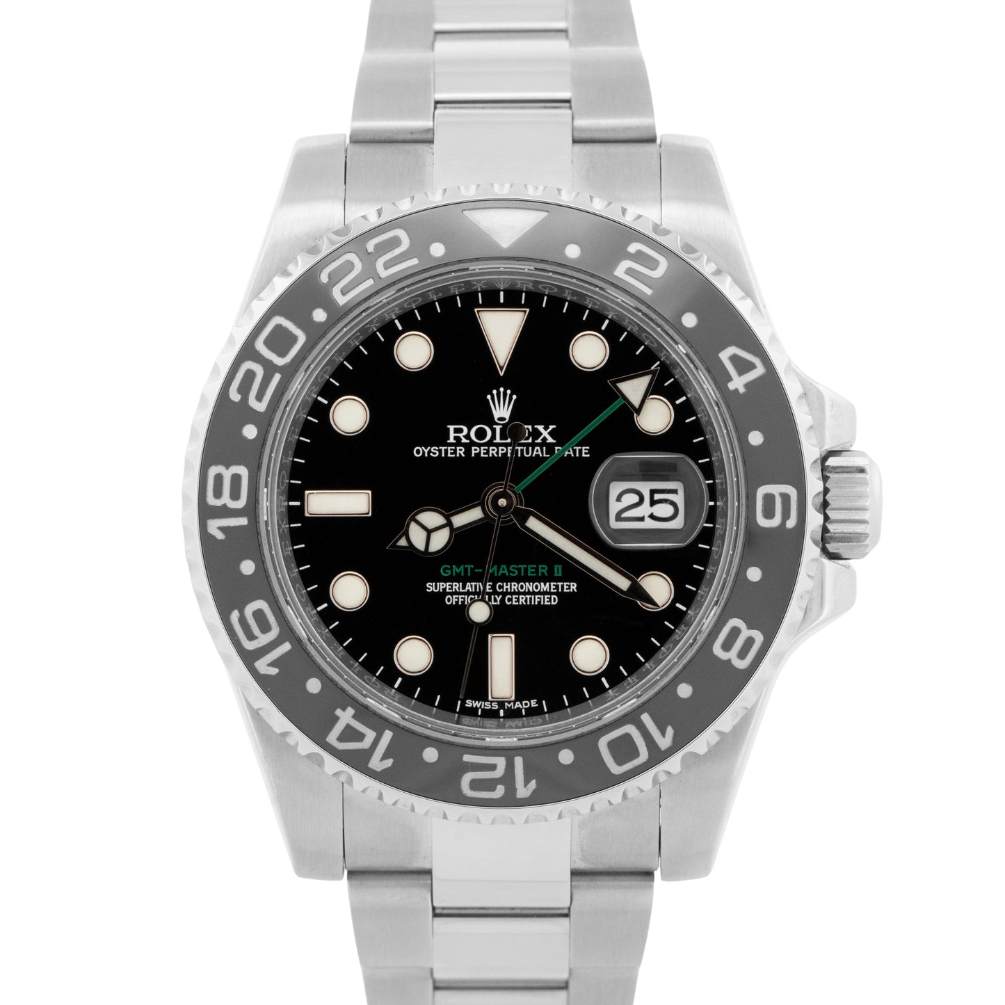 Rolex GMT-Master II 116710 LN Black Stainless Steel 40mm Oyster Date Watch