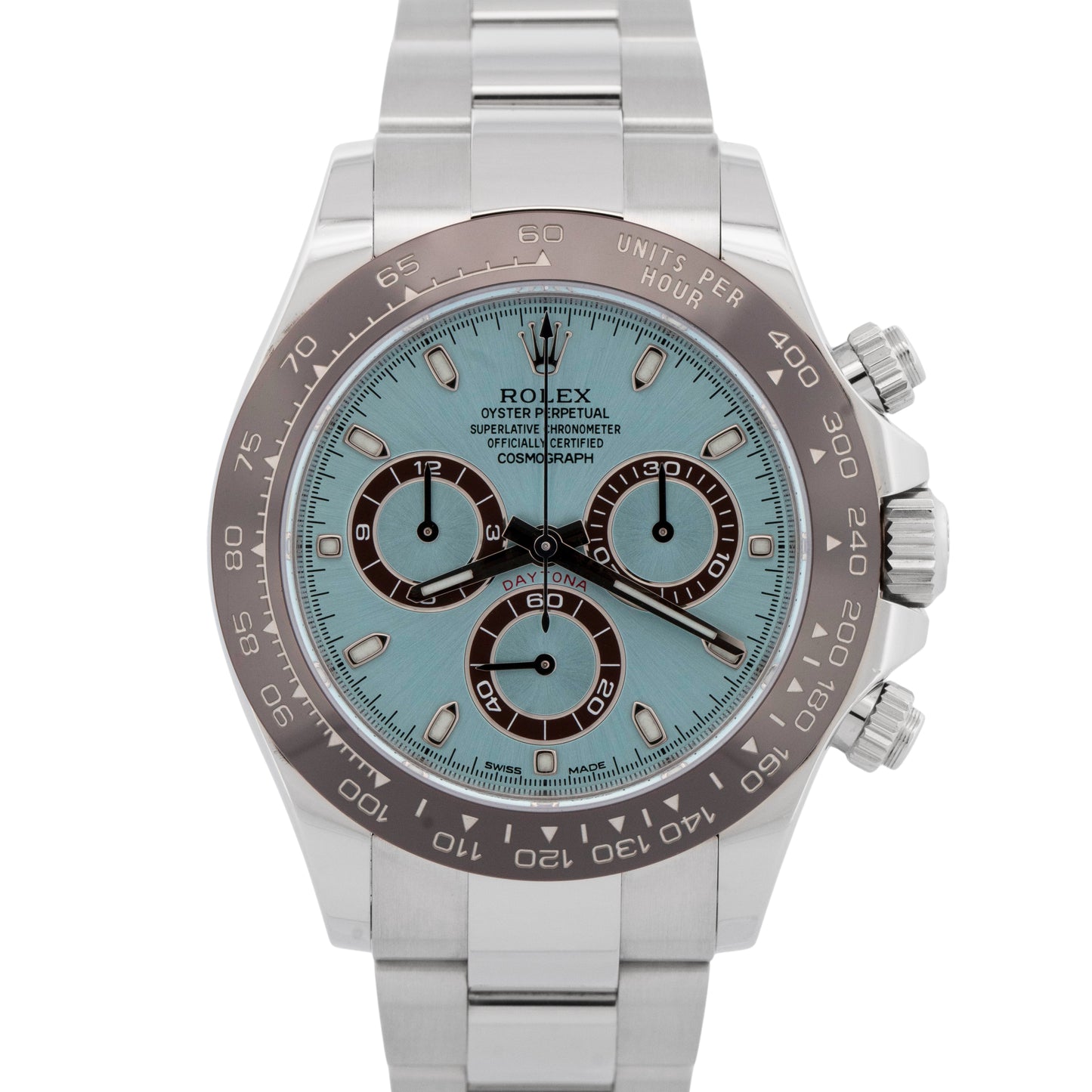 2022 NEW PAPERS Rolex Daytona GLACIER ICE BLUE 950 Platinum 116506 Watch BOX