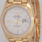 MINT PAPERS Rolex Day-Date President 40mm Silver Motif 18K Gold Watch 228238 BOX