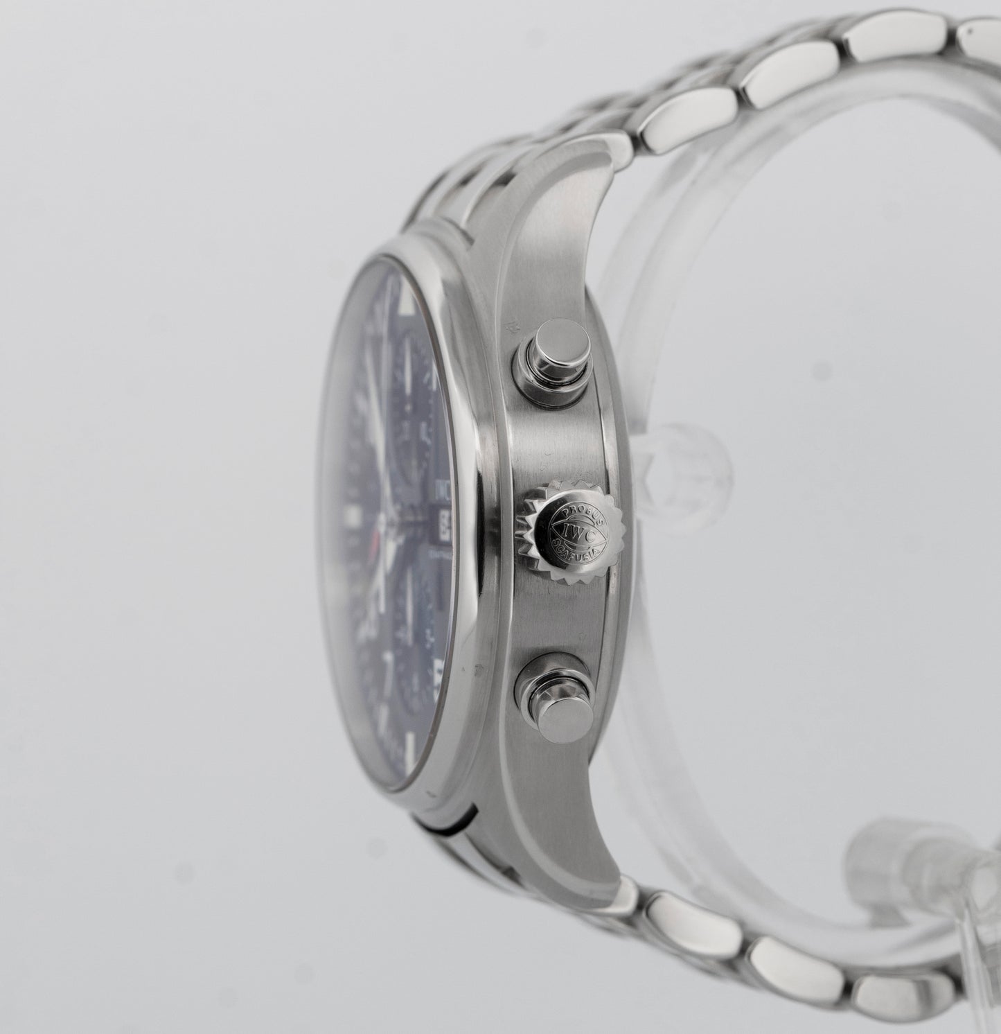 PAPERS IWC Pilot Le Petit Prince BLUE 43mm Steel Chronograph IW377717 BOX