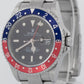 PAPERS UNPOLISHED Rolex GMT-Master II PEPSI Red Blue Steel NO-HOLES 16710 BOX