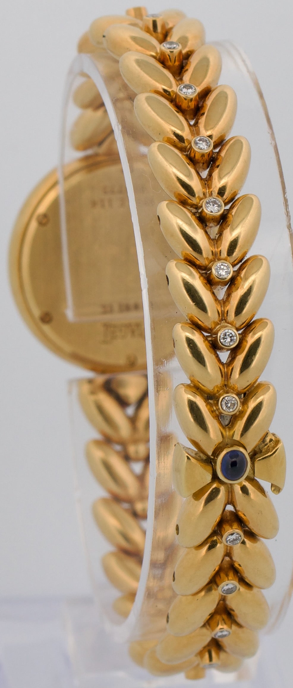 2009 PAPERS Ladies Piaget 18K Gold BLUE LAPIS DIAMOND Quartz 23mm 5213 E 114 BOX