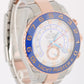 Rolex Yacht-Master II 44mm BLUE HANDS Two-Tone 18K Rose Gold Steel 116681 Watch