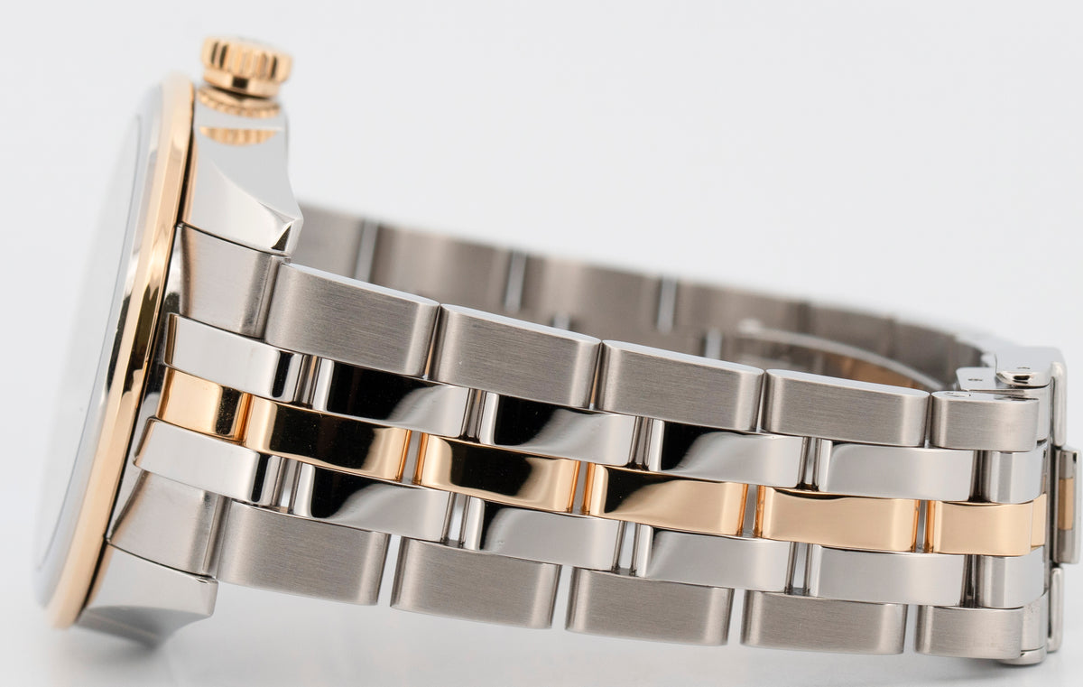 Tudor Glamour Date 55003 Black Diamond Two-Tone Yellow Gold Steel 36mm Watch