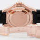 Rolex Yacht-Master 18k Rose Gold RAINBOW SAPPHIRE DIAMOND Black 40mm 116655